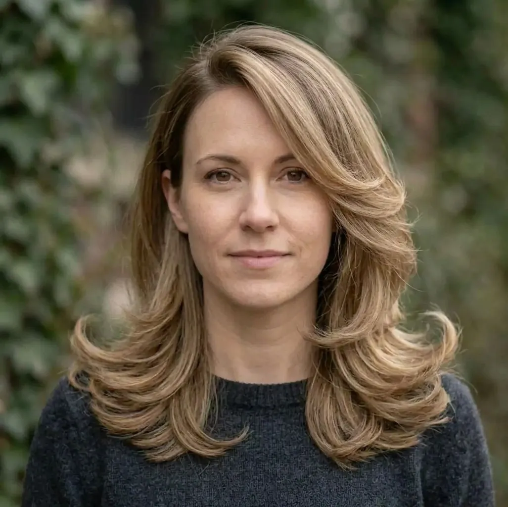 Flared Outward Curls hairstyle for Women