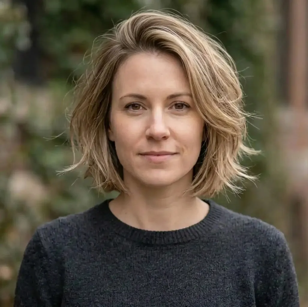 Flicked Piecey Bob hairstyle for Women