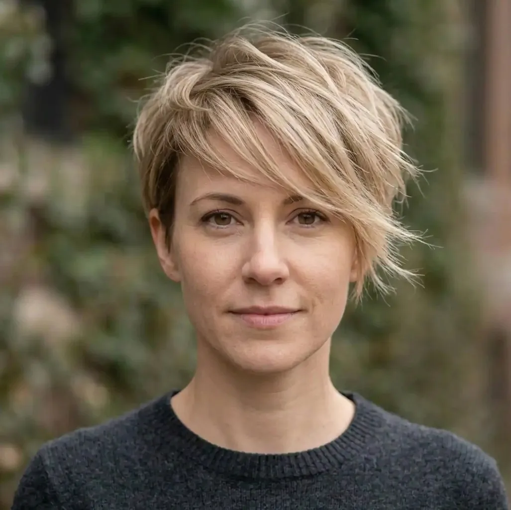 Forward Swept Pixie hairstyle for Women