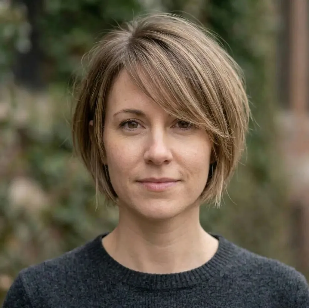 Airy Tapered Shag hairstyle for Women