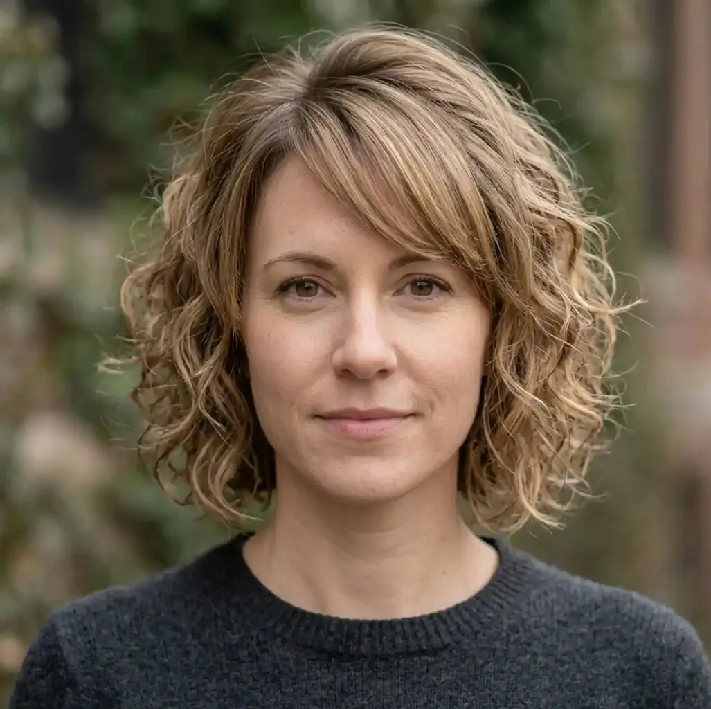 Smooth Fringe Curls hairstyle for Women