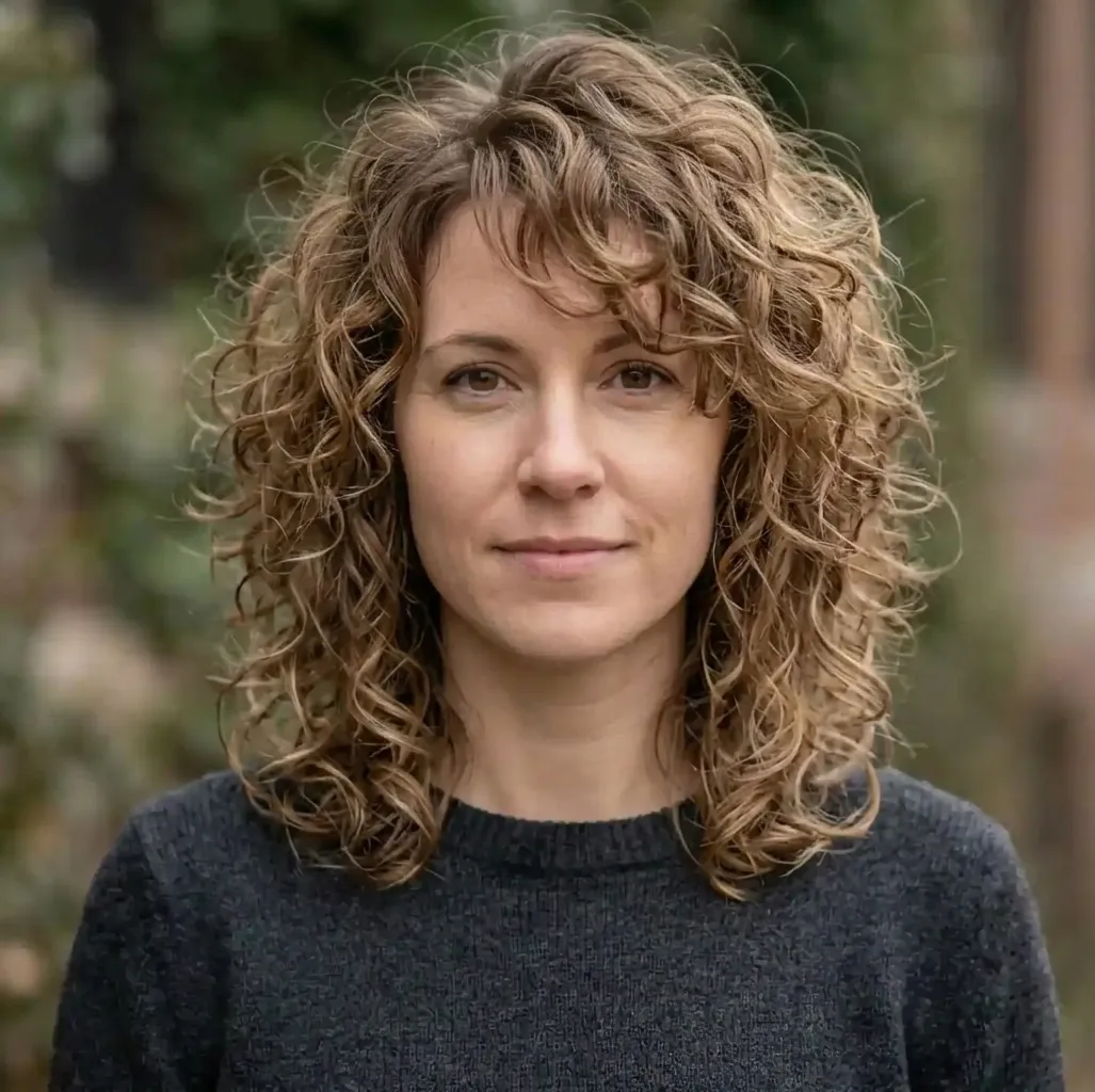 Springy Curly Frame hairstyle for Women