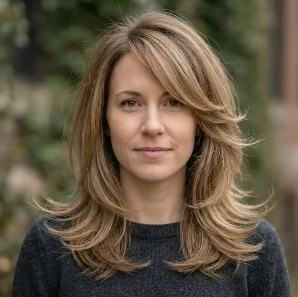 Flared Layered Blowout hairstyle for Women