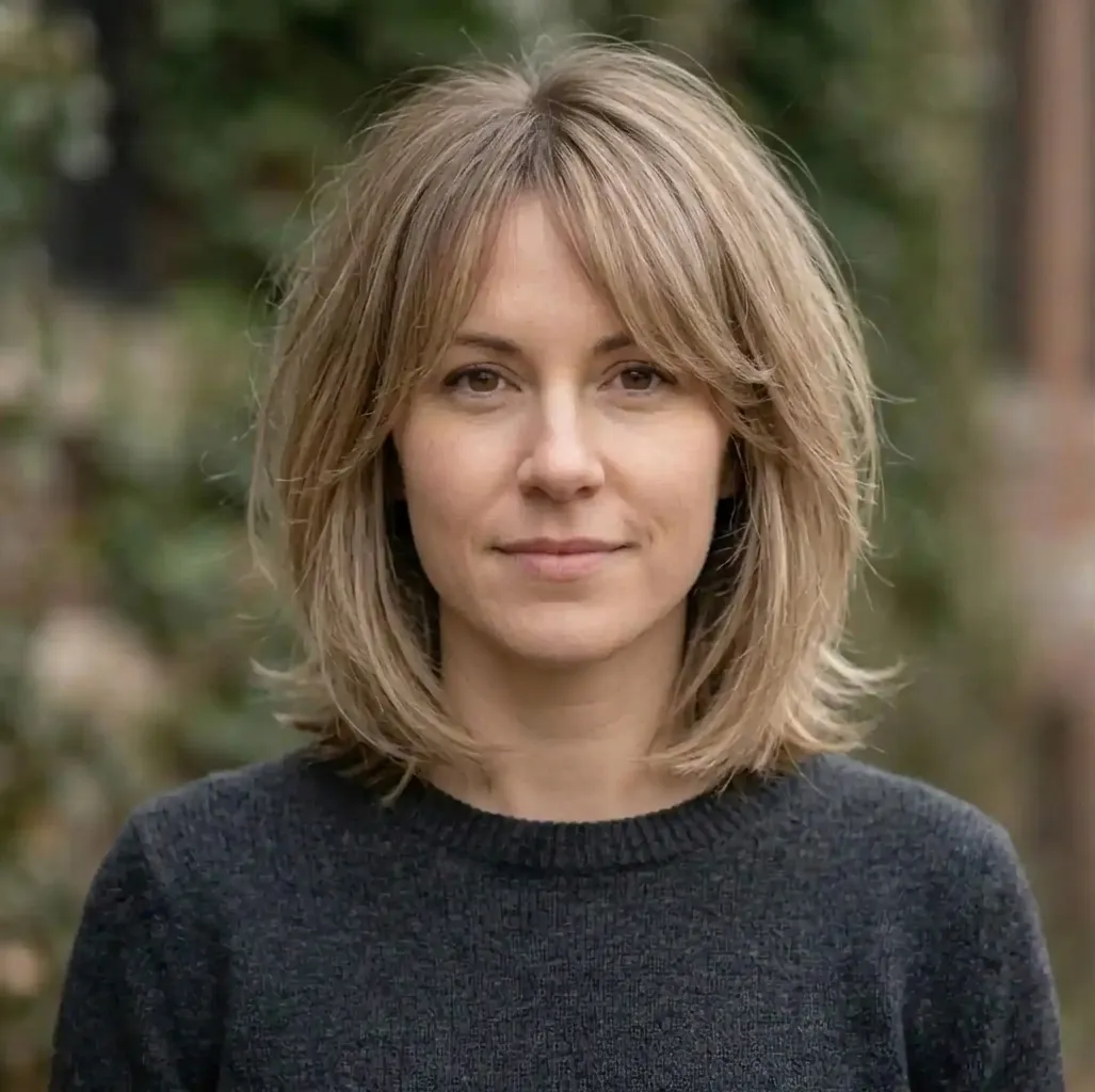 Layered Fringe Bob hairstyle for Women