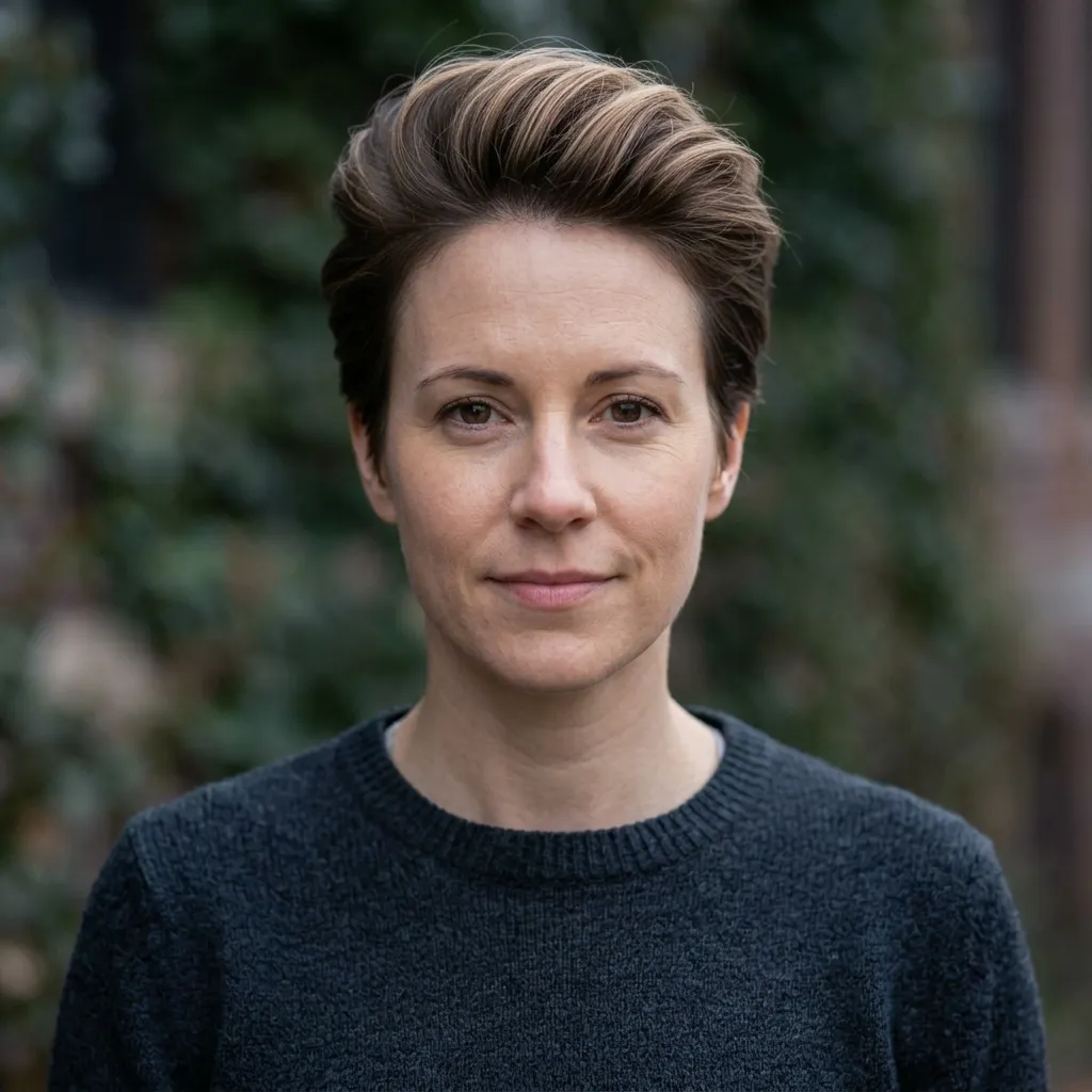 Textured Quiff Haircut for women — styled finish