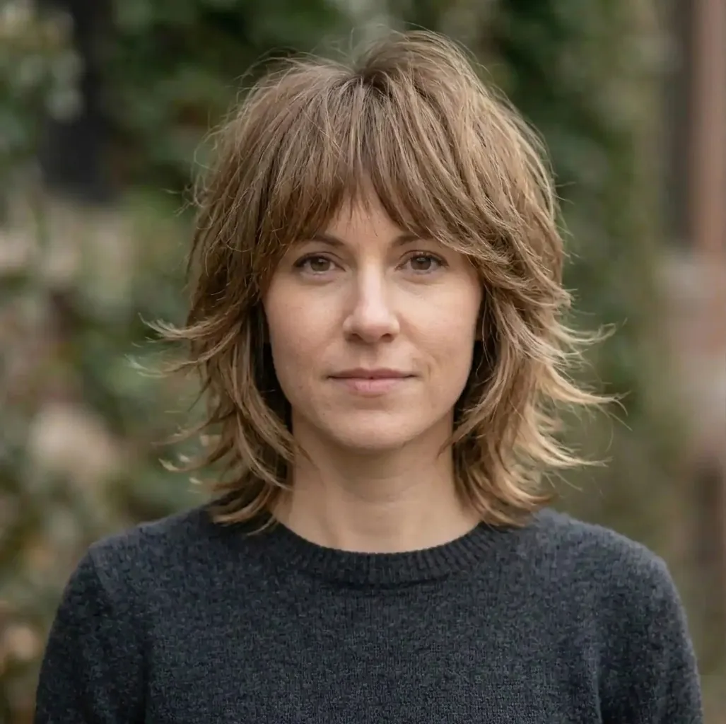Flicked Layered Crop hairstyle for Women