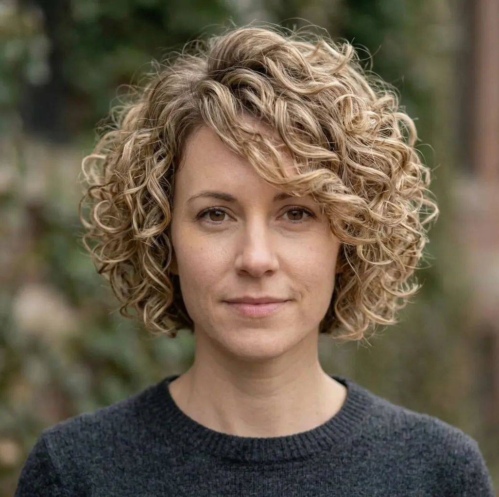Spherical Loop Crop hairstyle for Women
