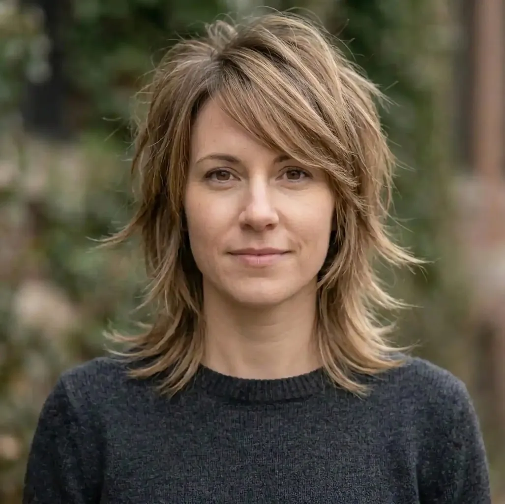 Spiky Layered Shag hairstyle for Women