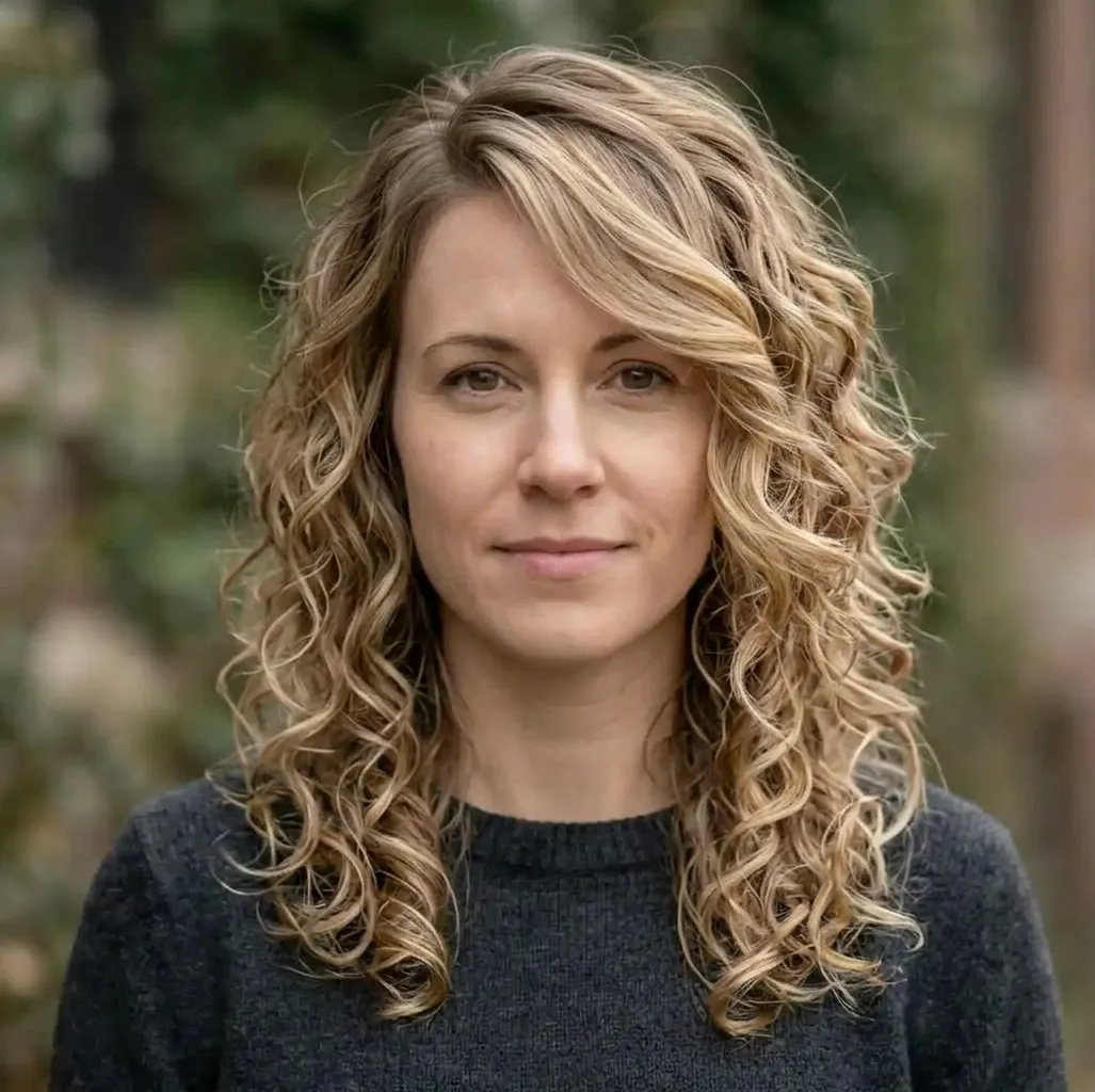 Asymmetric Spiral Flow hairstyle for Women