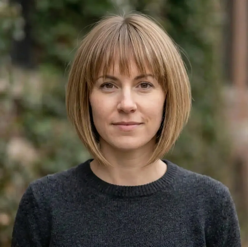 Angled Piecey Bob hairstyle for Women
