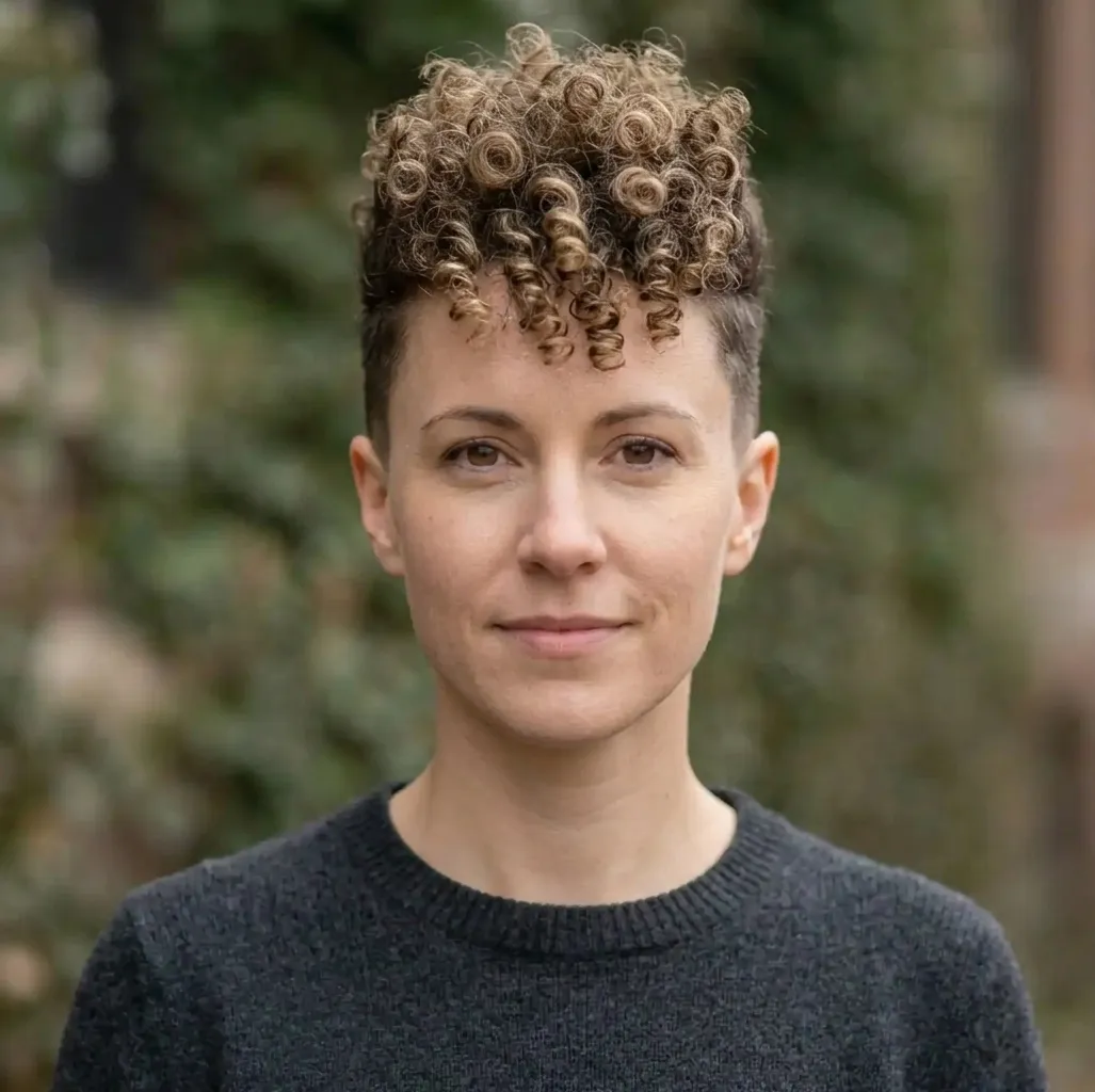 Tapered Frohawk hairstyle for Women
