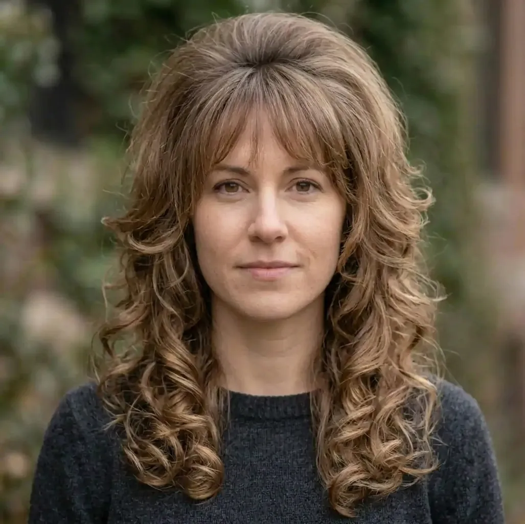 Teased Crown Ringlets hairstyle for Women