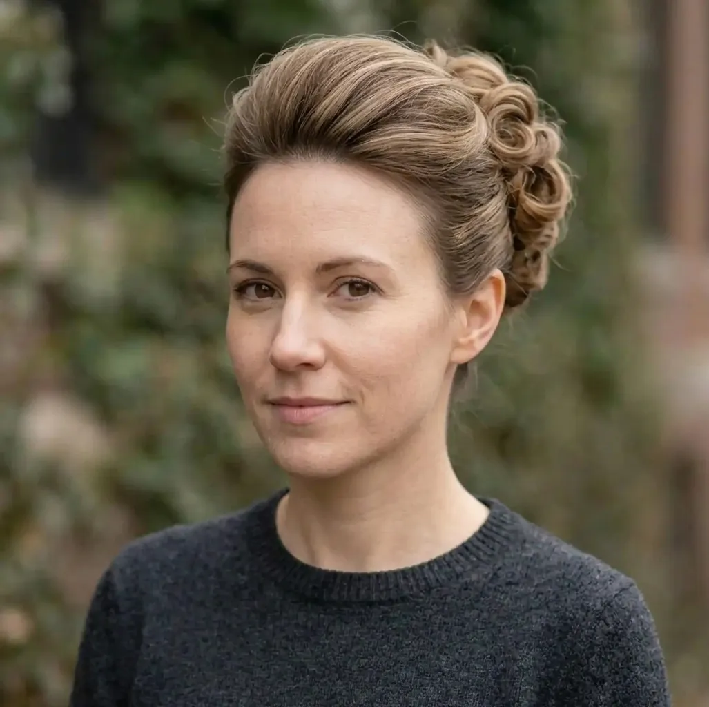 Teased Crown Updo hairstyle for Women