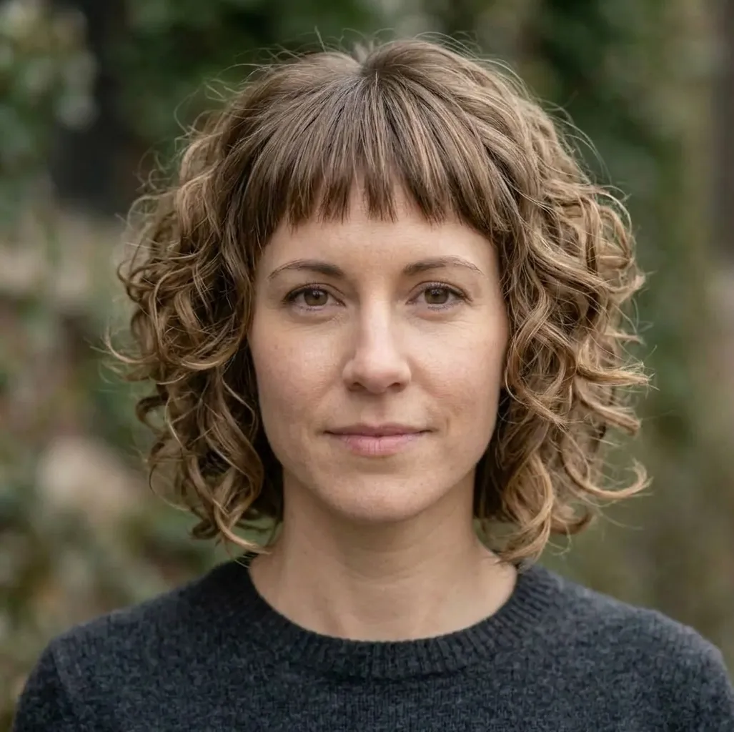 Textured Fringe Ringlets hairstyle for Women
