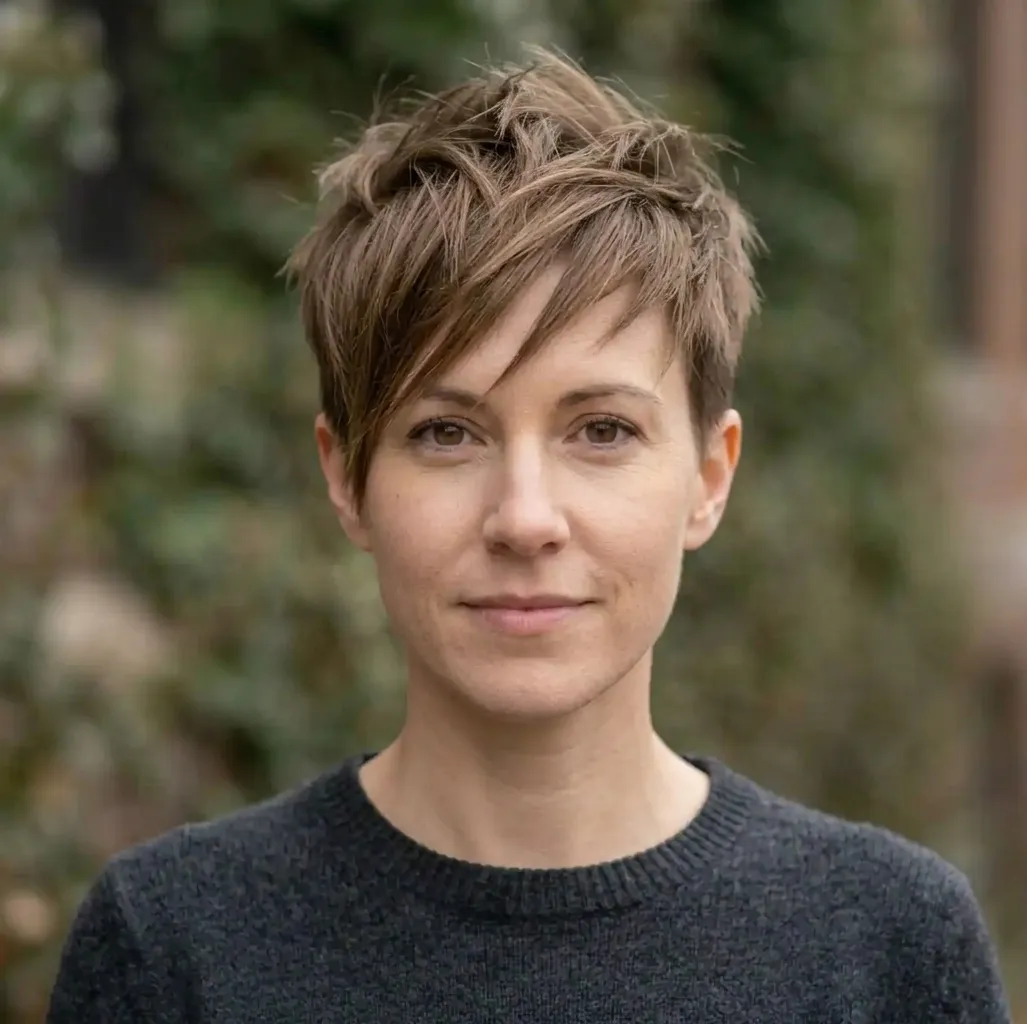 Jagged Textured Crop hairstyle for Women